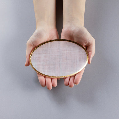 Haku Mamezara Moon Plate Set (15.5cm / Set of 3) | toumei