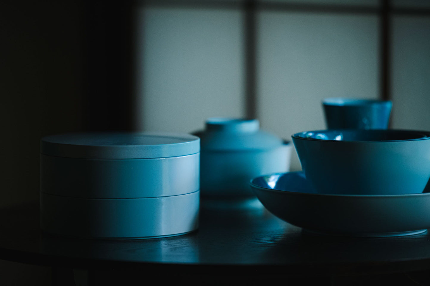 山中漆器 丸二段重｜Yamanaka Lacquerware Two-tier Bento Box