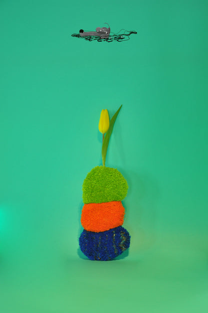 Tufted Flower Vase