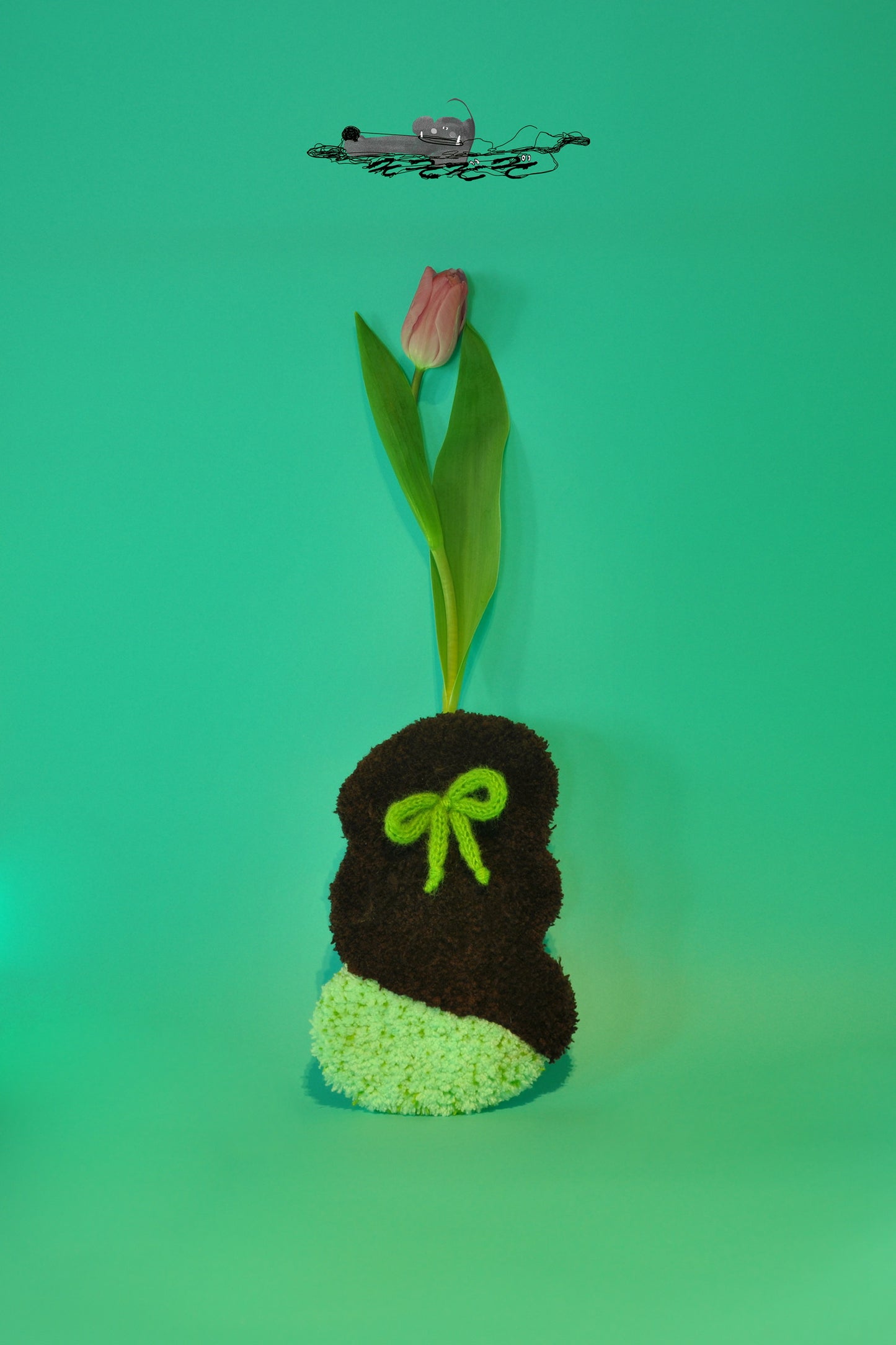 Tufted Flower Vase