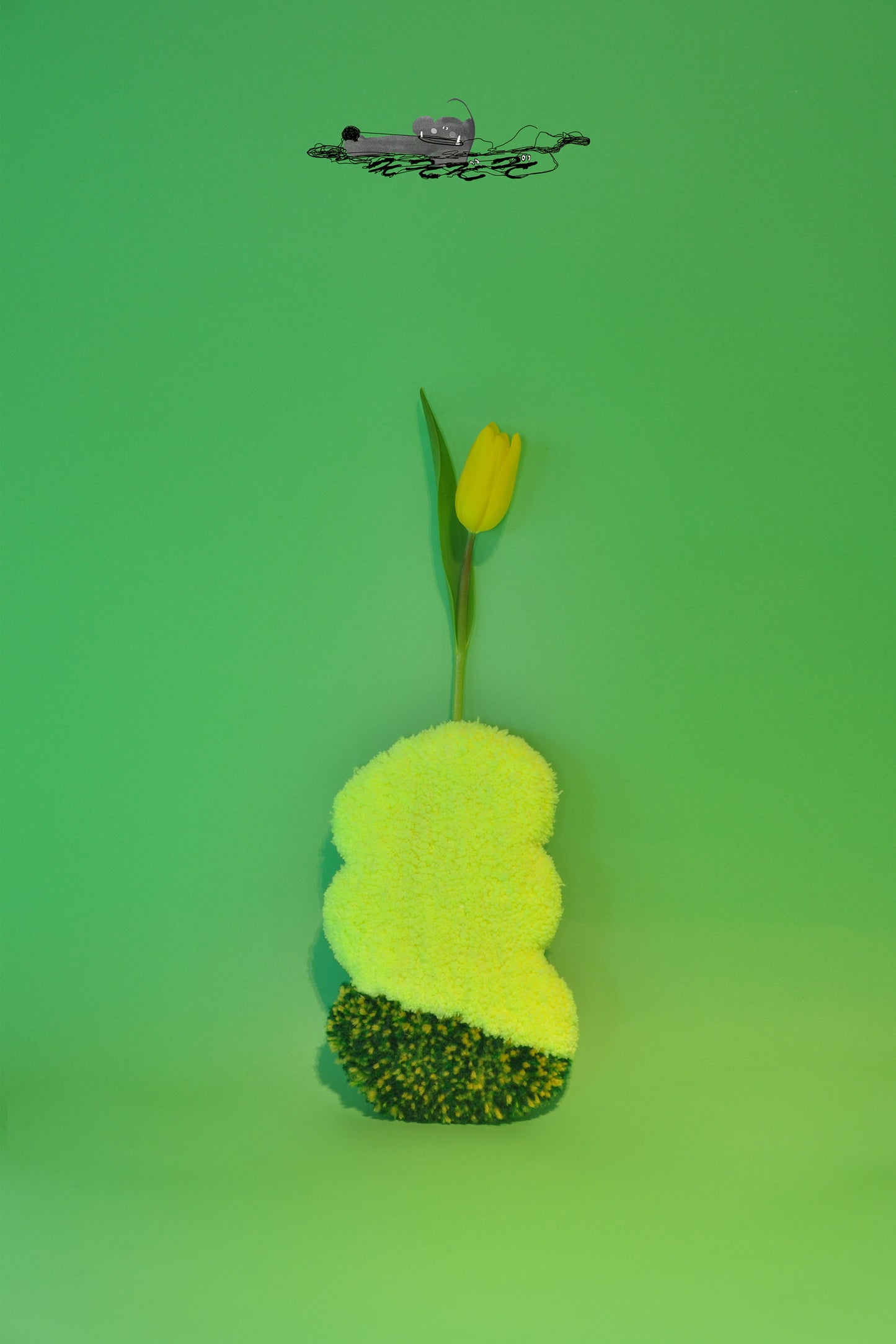 Tufted Flower Vase