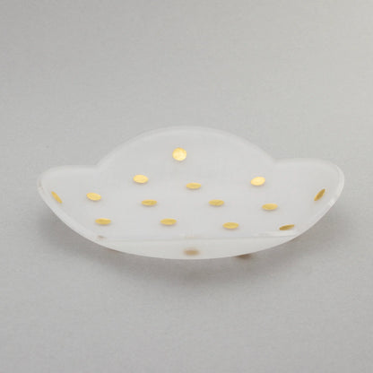 Haku Mamezara(11cm plate with traditional Japanese motifs) 箔豆皿 | toumei
