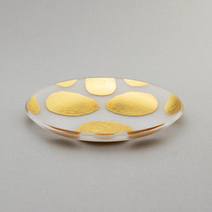 Haku Mamezara(11cm plate with traditional Japanese motifs) 箔豆皿 | toumei